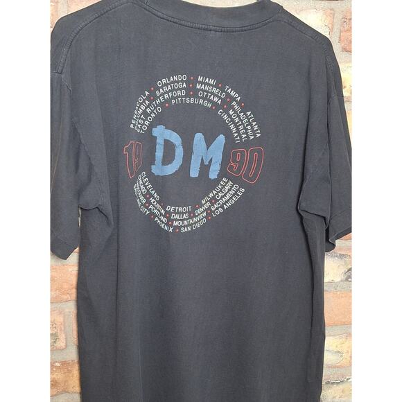 Depeche Mode World Violation Tour 1990 Vintage Band T-Shirt XL Black Tee - Picture 4 of 8